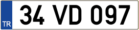 Trailer License Plate